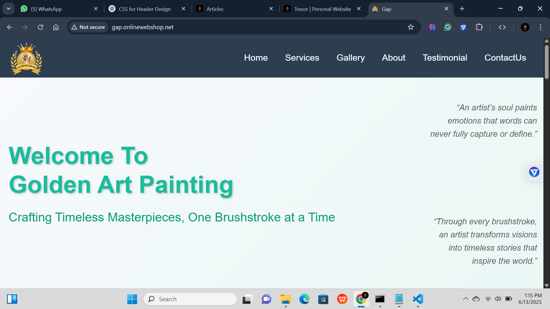 Golden Art Painting